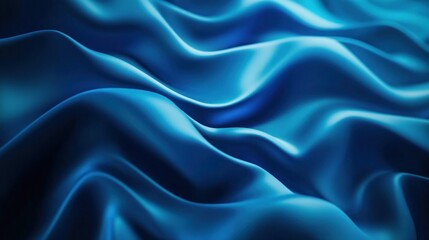 Obraz premium Abstract Blue Silk Fabric