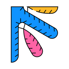 microfiber structure line icon vector. microfiber structure sign. isolated symbol illustration