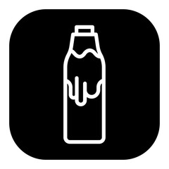 Milk Bottles Vector Icons