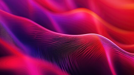 Abstract Purple and Red Waves