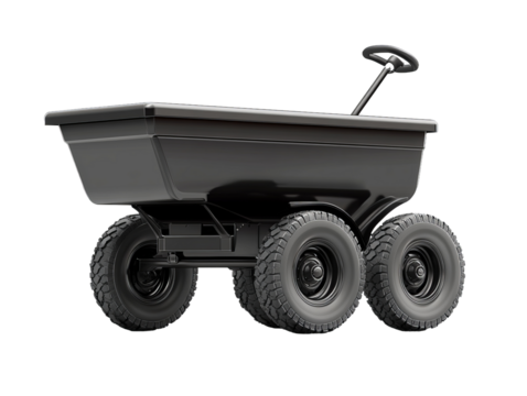 wheel barrow isolated on white