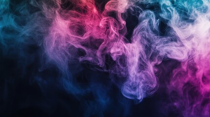 Obraz premium Abstract Smoke Art: A Swirl of Colors