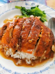 Duck with rice