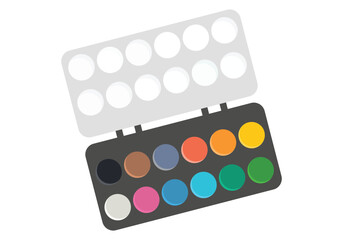 set of pills isolated on white, multi color vector illustration.