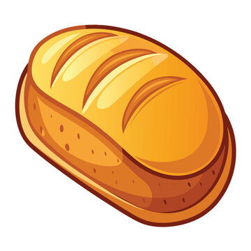 recommend clip art: Bread vector illustration isolated on a white background