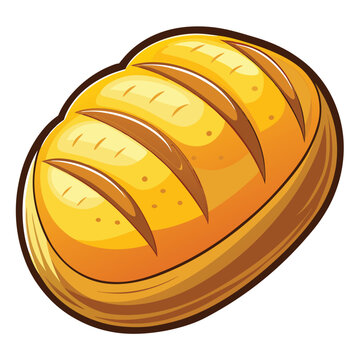 recommend clip art: Bread vector illustration isolated on a white background