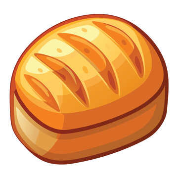 recommend clip art: Bread vector illustration isolated on a white background