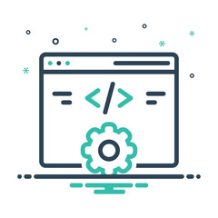 Mix icon for web development