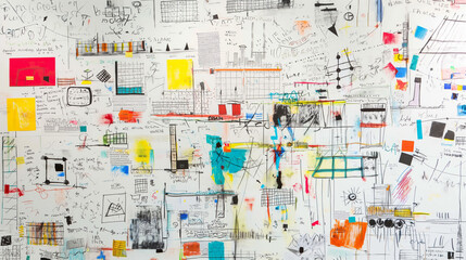 Business diagram and equipment  and graph.