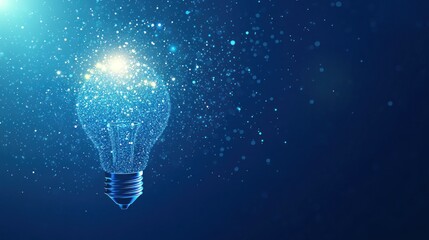 Sparkling Inspiration - A Lightbulb Made of Stars