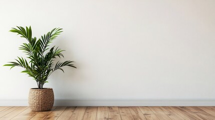 Fototapeta premium 観葉植物と白背景02