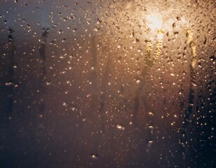 water drops on glass