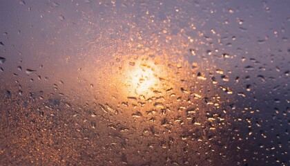 water drops on the window