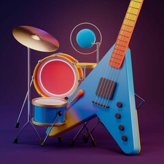 Musical instrument background