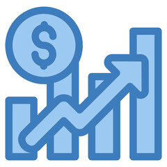 Sales Growth Icon Element For Design