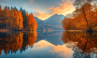 Obraz premium Stunning Nature Landscapes: Mountains, Forests, Oceans, and Serene Vistas.