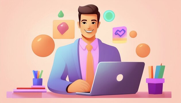 person working on laptop