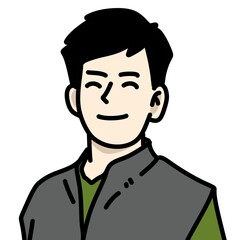 art illustration of cartoon man