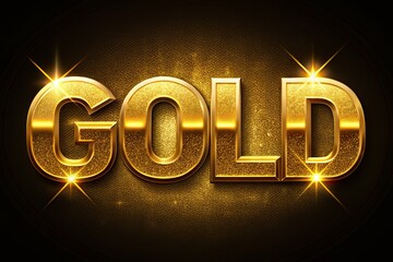 Elevate your designs with a stunning gold text effect featuring a shiny texture, perfect for creating luxurious visuals