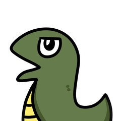 Fototapeta premium cartoon doodle snake illustration