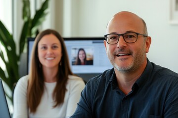A live online HR webinar featuring an industry expert speaking on employee retention strategies, with a split screen showing slides and participant reactions