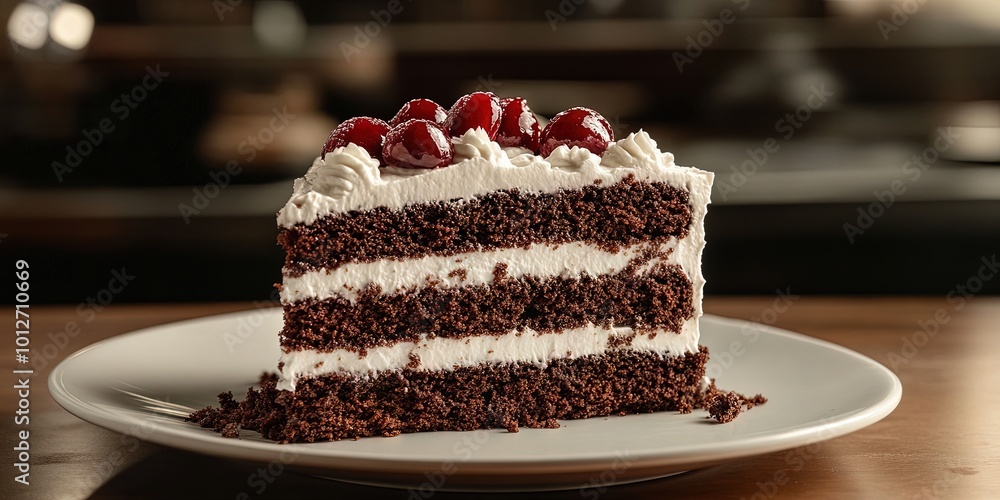 Wall mural black forest cake