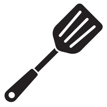 recommend clip art: Spatula silhouette vector on a white background