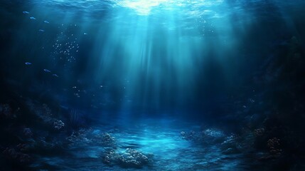 Mysterious Underwater Scene