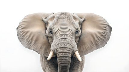 Fototapeta premium Close-up portrait of elephant with large ears 