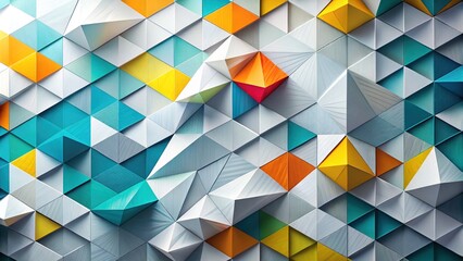Obraz premium Stylish abstract white and grey geometric texture background ideal for modern design, wallpaper, and a variety of creative projects, enhancing visual appeal and sophistication.