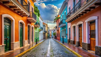 Forced Perspective View Historic Street