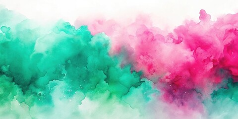 Fototapeta premium Forced perspective watercolor strokes