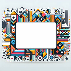 Obraz premium Flat Border Frame Design with Dollar Bills and Credit Cards for Financial Transactions, E-Commerce, and Banking Content - Sleek Vector Illustration with Ample Copy Space