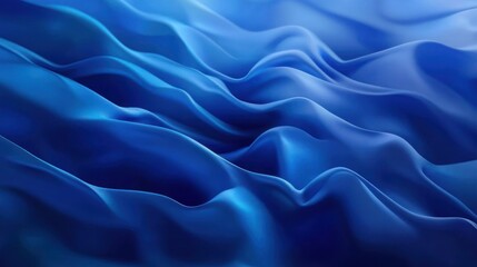 Obraz premium Abstract Blue Fabric Waves