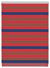 Fototapeta premium Striped fabric with alternating red and blue horizontal lines on a neutral background showcasing a bold and vibrant pattern