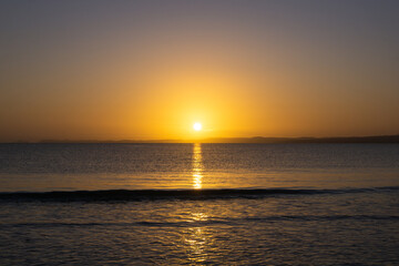 sunrise on the beack