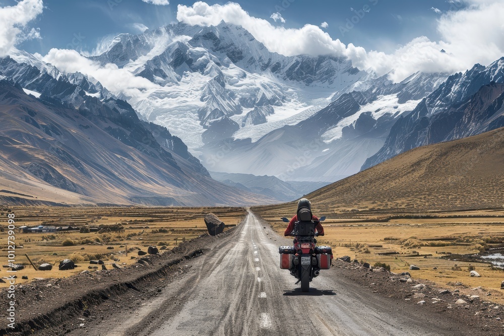 Poster Mountain motorcycle tour