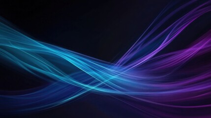Abstract Blue and Purple Waves
