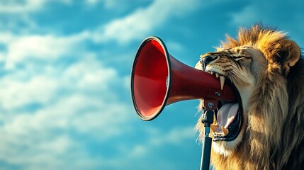 An elephant trumpets boldly while stomping on a giant drum image