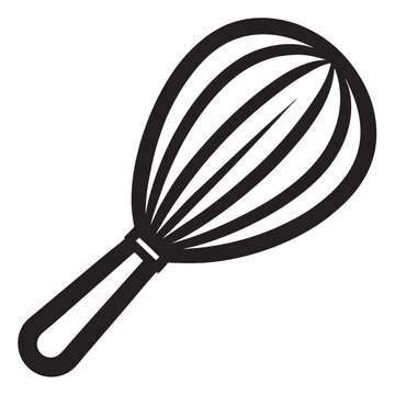 recommend clip art: Whisk line art silhouette vector illustration