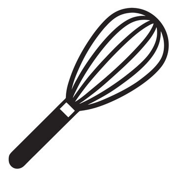 recommend clip art: Whisk line art silhouette vector illustration