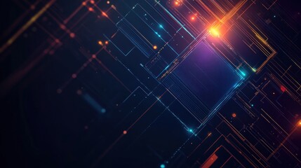 Obraz premium Abstract Digital Network