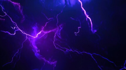 Abstract Purple Lightning Background