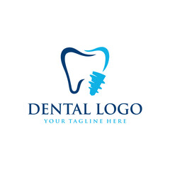 Dental Clinic logo template, Dental Care logo designs vector, Health Dent Logo design vector template linear style 3
