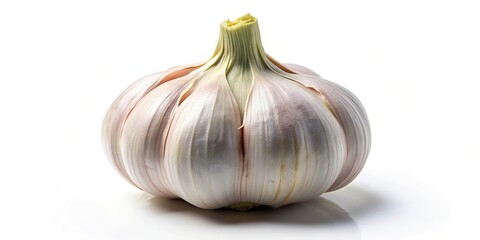 Obraz premium Fresh garlic isolated on white background