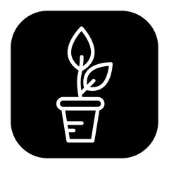 Plant Pot Vector Icons