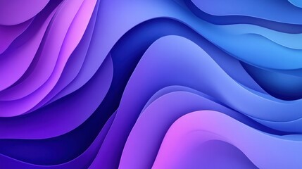 Obraz premium Abstract Blue and Purple Waves