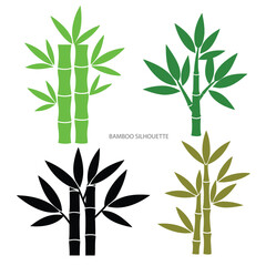 "Bamboo Silhouette Collection: Perfect for Nature Designs, Eco-Friendly Art, and Asian-Inspired Decor"