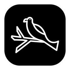 Spring Birds Vector Icons