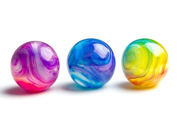 Fototapeta premium Colorful Easter eggs on white background